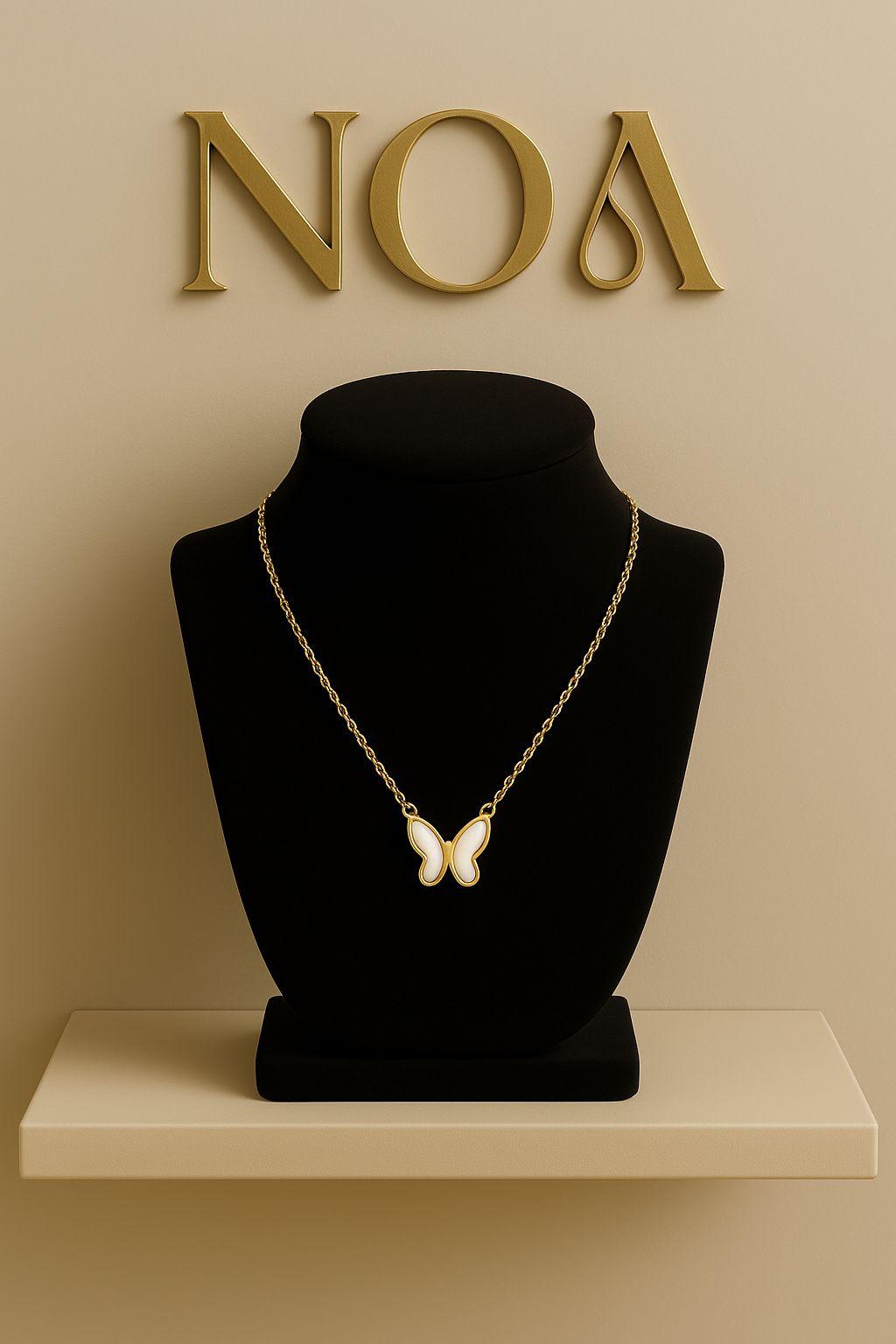 925 Sterling Silver 14K Gold-Plated Mariposa Necklace