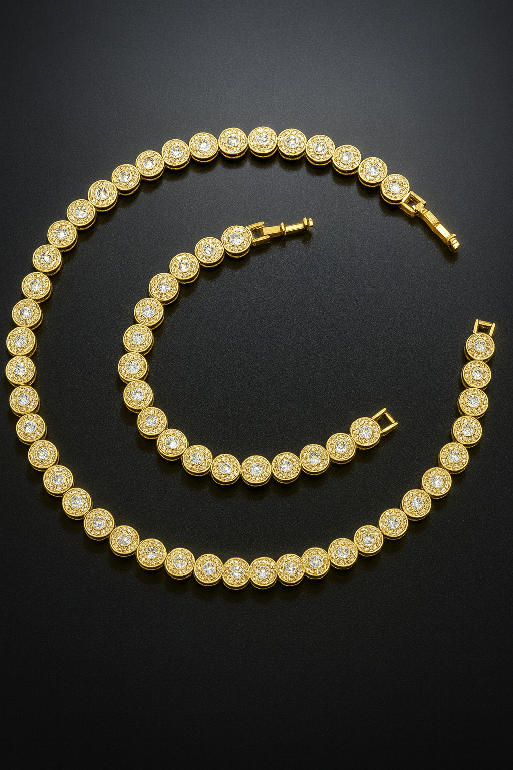 Luxury Bracelet and Necklace Set- Gold Plated