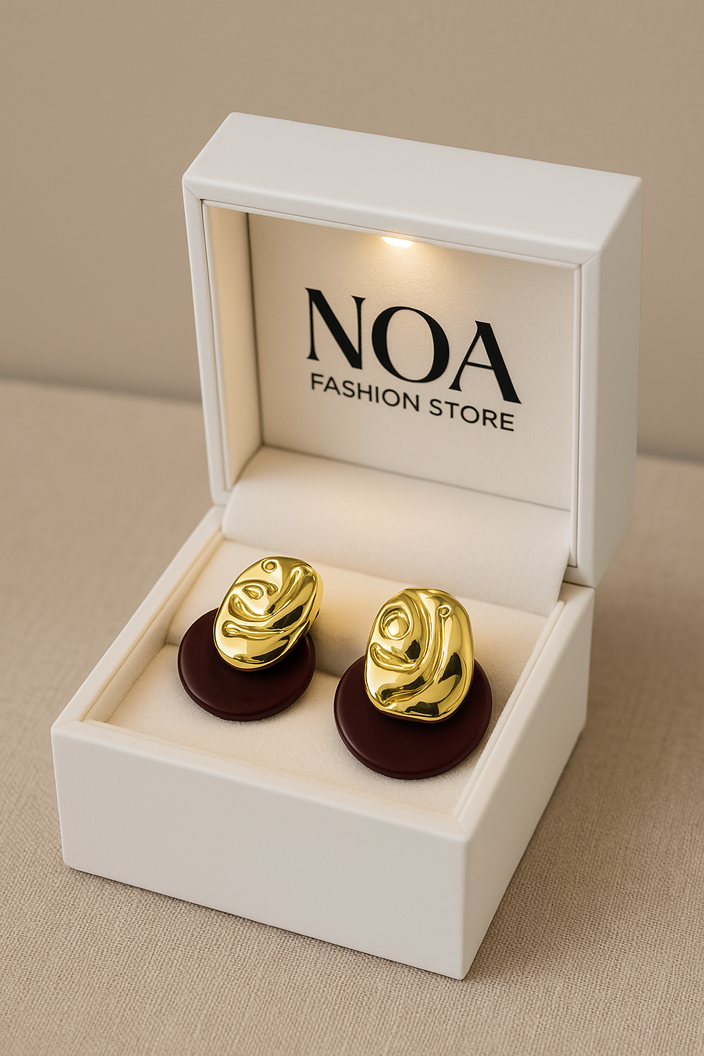 Brass Geometric Vintage Earrings