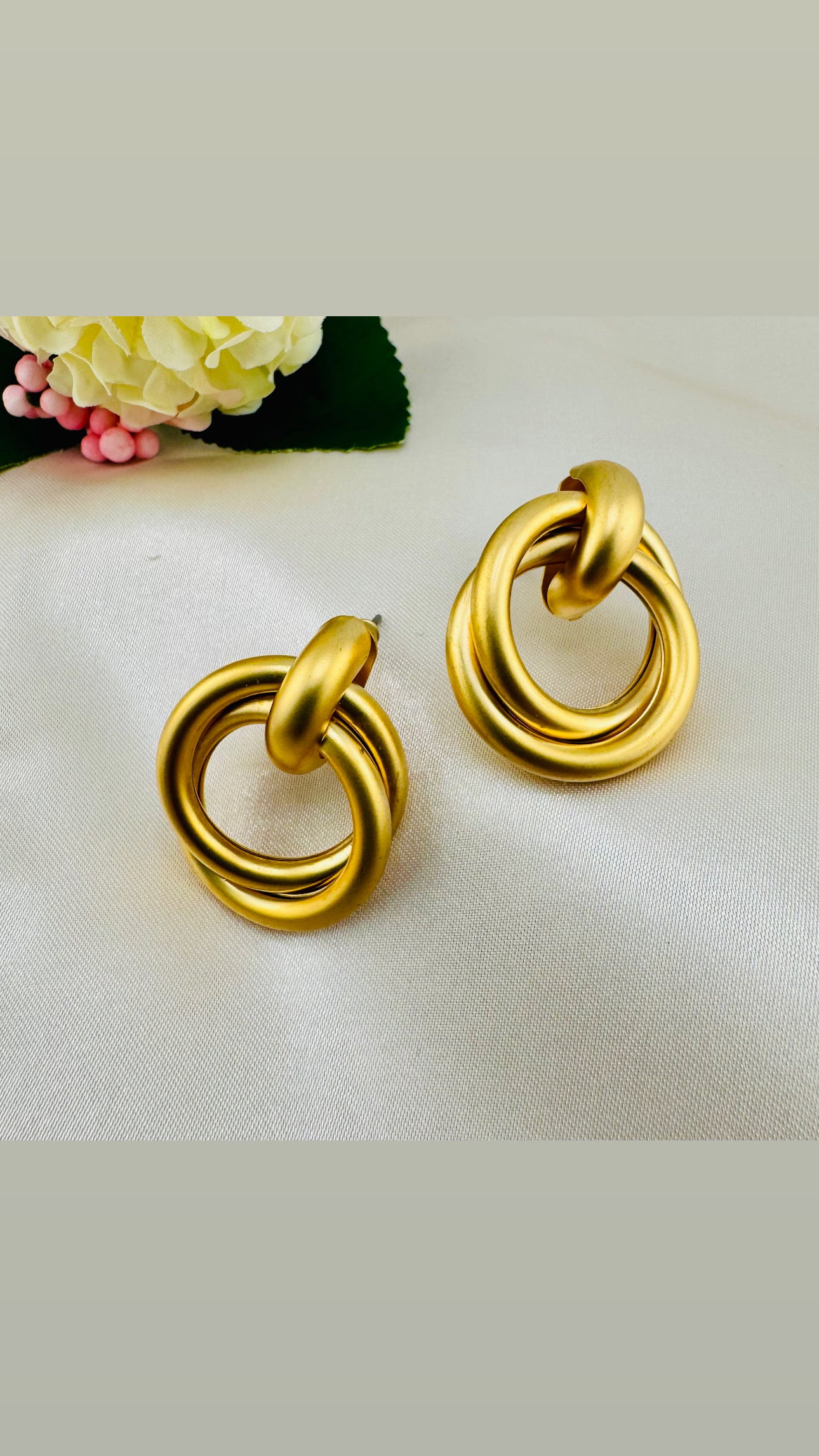NOA's Titanium Steel Geometric Trend Stud Earrings