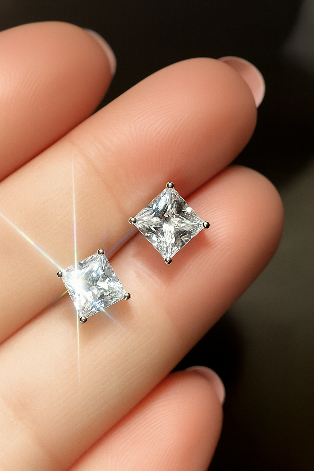 Trend Stud Earrings- 925 Sterling silver 14k Gold Plated