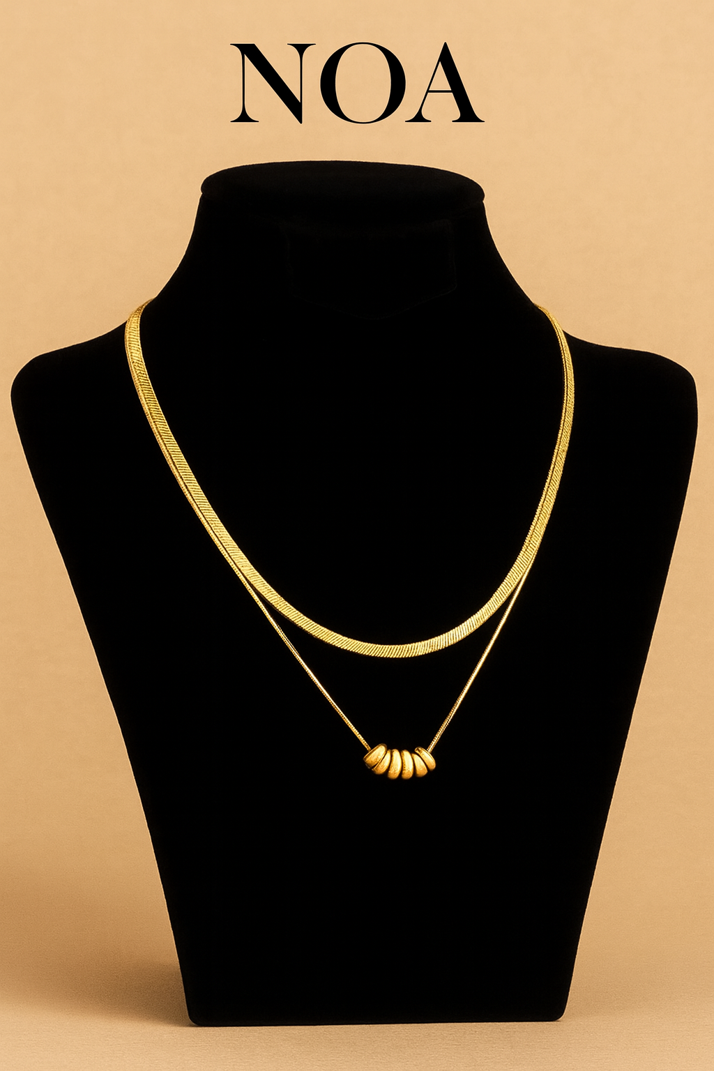 Multi Strand Necklace- 18k Gold plated