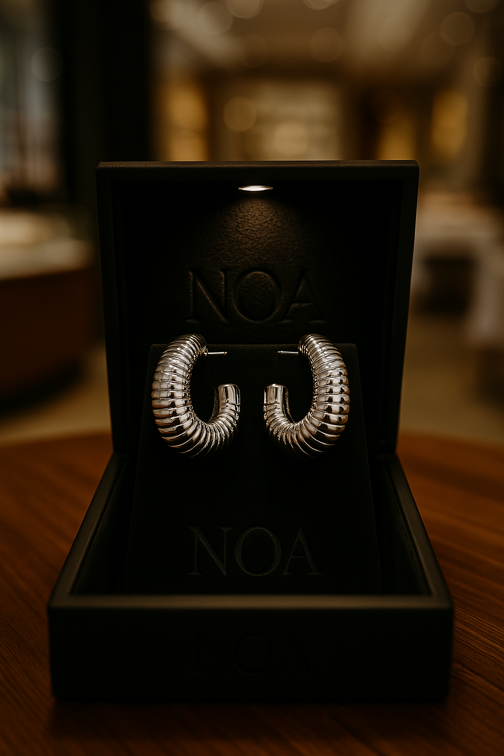 Geo Chic Studs – Bold Titanium Steel Earrings in Gold or Silver | NOA