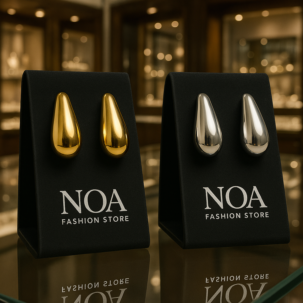 NOA Smooth Drop Earrings – Effortless Elegance