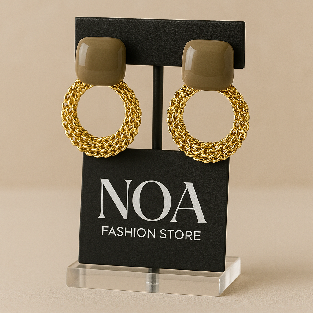 Geometric Minimalist Drop Earrings
