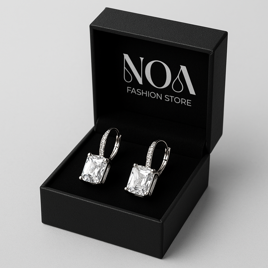 Glow Huggie Hoops – Effortless Everyday Sparkle in Gold or Silver | NOA
