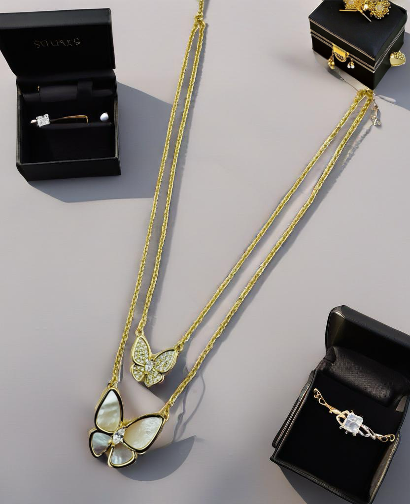 Butterfly Dreams Necklace – Graceful Shine in Gold or Silver | NOA