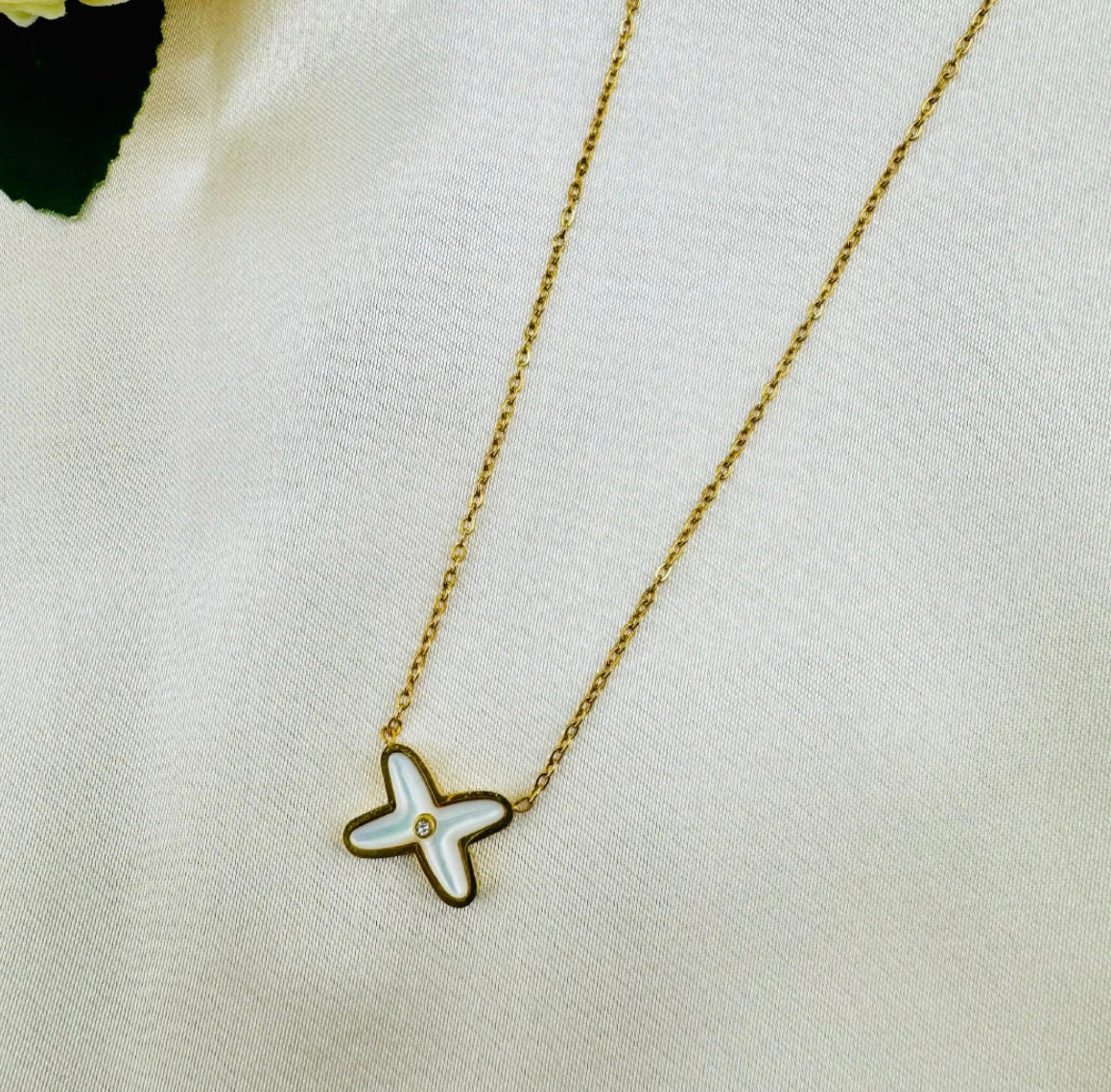 925 Sterling Silver 14K Gold-Plated Mariposa Necklace
