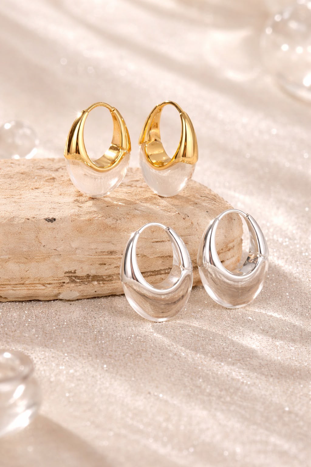Trend Huggie Earrings - Gold or Silver