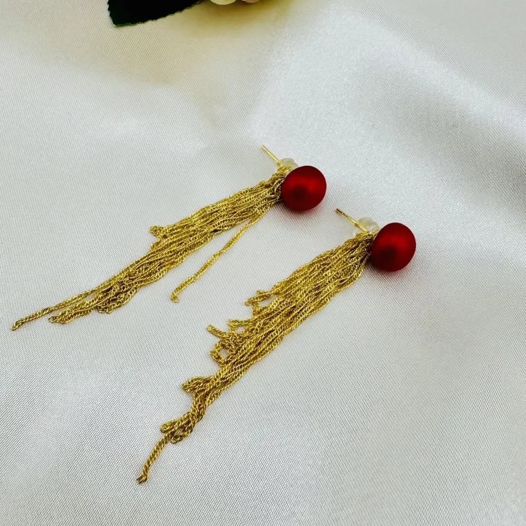 Pearl Tassel Trend Earrings